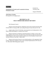 Permanent Council Decision No. 532