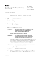 Journal of the 432nd Plenary Meeting of the Permanent Council