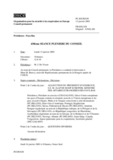 Journal of the 430th Plenary Meeting of the Permanent Council (fr)