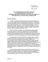 FSC Chairperson's Progress Report on Stockpiles of Conventional Ammunition