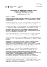 Statement by the Ambassador of Canada to the OSCE (fr)