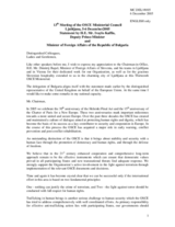 Statement by the Minister of Foreign Affairs of Bulgaria