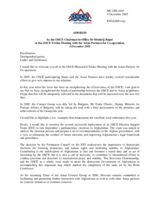 Address by the Chairman-in-Office at the OSCE Troika Meeting with Asian Partners