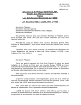 Statement by the Minister of Foreign Affairs of France