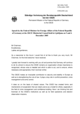 Statement by the Minister of Foreign Affairs of Germany