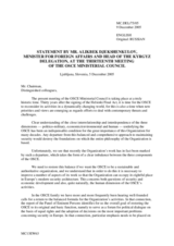 Statement by the Minister of Foreign Affairs of Kyrgyzstan