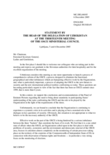 Statement by the Minister of Foreign Affairs of Uzbekistan