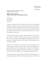 Statement by the Minister of Foreign Affairs of the Republic of Estonia