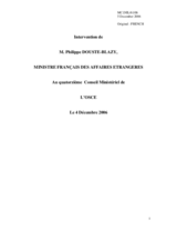 Intervention de  M. Philippe Douste-Blazy,  Ministre Francais des Affaires Etrangeres (fr)