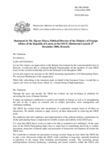 Statement by Ilgvars Klava, Political Director of the Ministry of Foreign Affairs of the Republic of Latvia