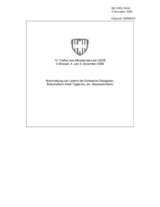 Wortmeldung der Leiterin der Schweizer Delegation,  Botschafterin Heidi Tagliavini, stv. Staatssekretaerin (de)