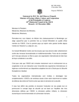 Statement by H.E. Mr. Juli Minoves-Triquell, Minister of Foreign Affairs, Culture and Cooperation  of the Principality of Andorra (fr)