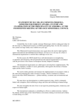 Statement by H.E. Mr. Juli Minoves-Triquell, Minister of Foreign Affairs, Culture and Cooperation  of the Principality of Andorra