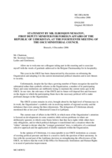 Address of the First Deputy Minister of Foreign Affairs, Mr. Ilhomjon Nematov, Uzbekistan