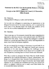 Statement by H.E. Gela Bezhuashvili, Minister of Foreign Affairs of Georgia