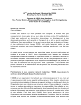 Discours de S.E.M. Jean Asselborn, Vice-Premier Ministre, Ministre des Affaires Etrangeres et de l'Immigration du Grand-Duche de Luxembourg (fr)