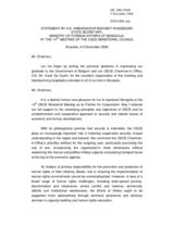 Statement by H.E. Ambassador Bekhbat Khasbazar, State Secretary, Ministry of Foreign Affairs of Mongolia