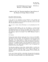 Address by H.E. Mr. Thorsteinn Ingolfsson, Special Envoy of the Minister for Foreign Affairs of Iceland