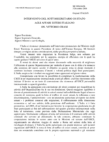 Intervento del Sottosegretario di Stato  Agli Affari Esteri Italiano ON. Vittorio Craxi (it)