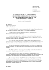 Statement by S.E.M. Claude Giordan, Chief of the Delegation of Monaco