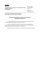 Statement by the Delegation of the Russian Federation (Annex 5 to MC Journal No. 2) (it)