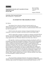 Statement by the European Union on Nagorno- Karabakh (Annex 4 to MC Journal No.2)