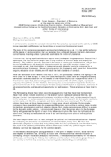 Address of H.E. Mr. Traian Basescu, President of Romania