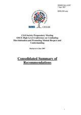 Consolidated summary of recommendations