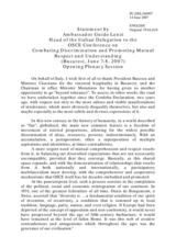 Statement by Amb. Guido Lenzi, Italy