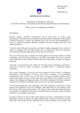 Statement by the Delegation of Slovenia