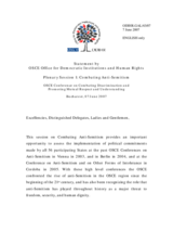 Statement by OSCE Office for Democratic Institutions and Human Rights