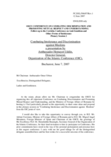 Presentation by Ambassador Hemayet Uddin, Director General, Organization of the Islamic Conference (OIC)