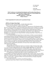 Appeal of Crimean Tatar People presented by Ayder Mustafayev