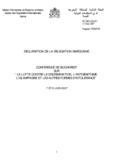 Contribution by Morocco (fr)