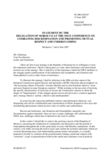 Contribution by Morocco