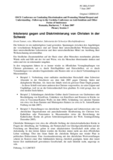 Statement by Erwin Tanner, Swiss Delegation (de)