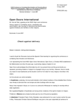 Statement by Mr. Arie de Pater, Open Doors International