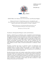 Statement by OSCE Office for Democratic Institutions and Human Rights