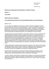 Statement by Ambassador Aleksi Harkonen on behalf of Finland