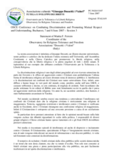 Statement by  Prof. Roberto de Mattei, European University Rome (it)