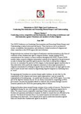 Statement by the Church of Scientology International