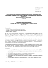 Conclusions and Recommendations from Side Event on Forced Evictions of Roma in Europe