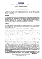 Contribution by the OSCE Mission to Bosnia and Herzegovina