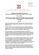 Statement by the Church of Scientology International