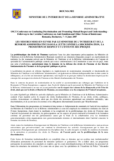 Measures for Combating Discrimination in the Ministry of Interior and Aministrative Reform of Romania