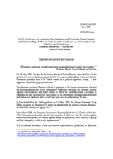 Contribution by the European Roma Grassroots Organisation