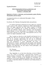 Statement by Egypt