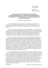 Statement by the Russian Federation