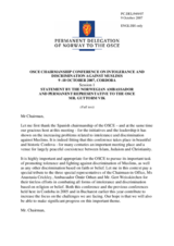 Statement by Amb. Vik, Norway