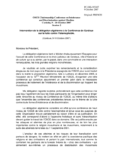 Statement by Algeria (fr)